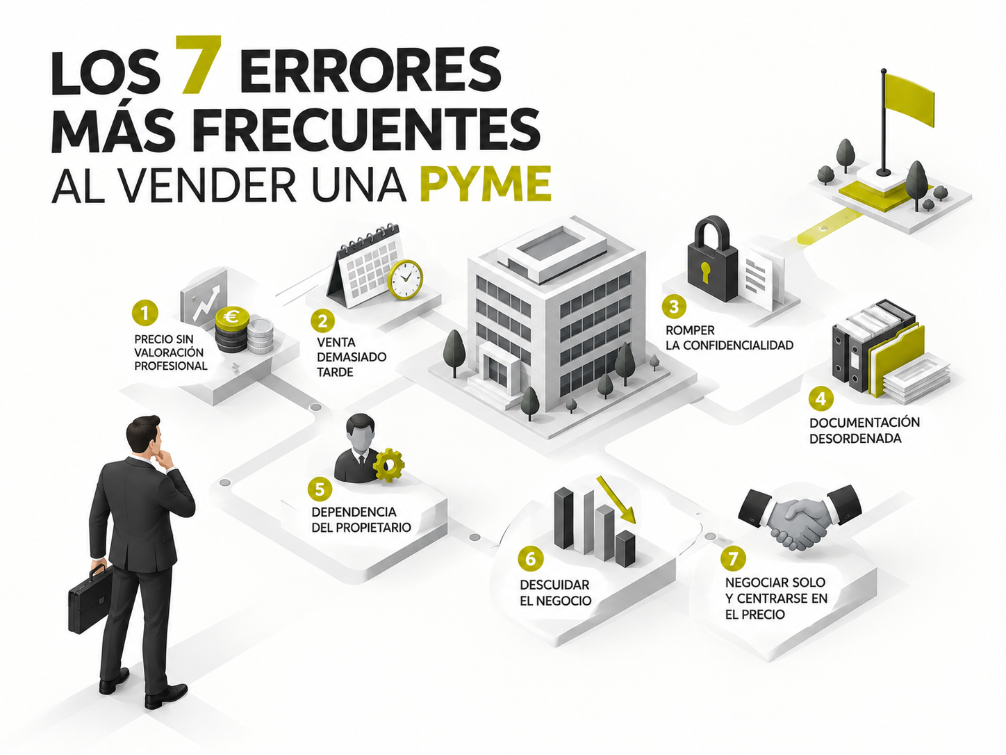 Los 7 errores más frecuentes al vender una pyme